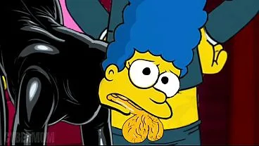A dona de casa Marge, vestida com um macacão de látex preto, transa com o antigo chefe do marido. Compilação de desenhos animados com fetiches da Marge Simpson. Cornudo. Tapas na bunda.